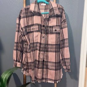 Plaid Shacket, size M but is an oversized fit.  New without tags.